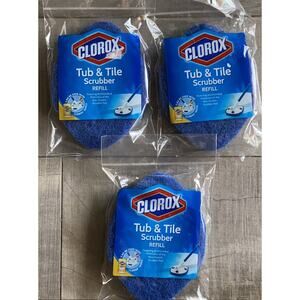 CLOROX Tub & Tile Scrubber Refill Antimicrobial New Sealed NIP Replacement Head